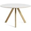 Hay CPH20 Tisch Ø120 Cm, Mit Lack Auf Wasserbasis Lackiert Eiche / Weiß Laminat