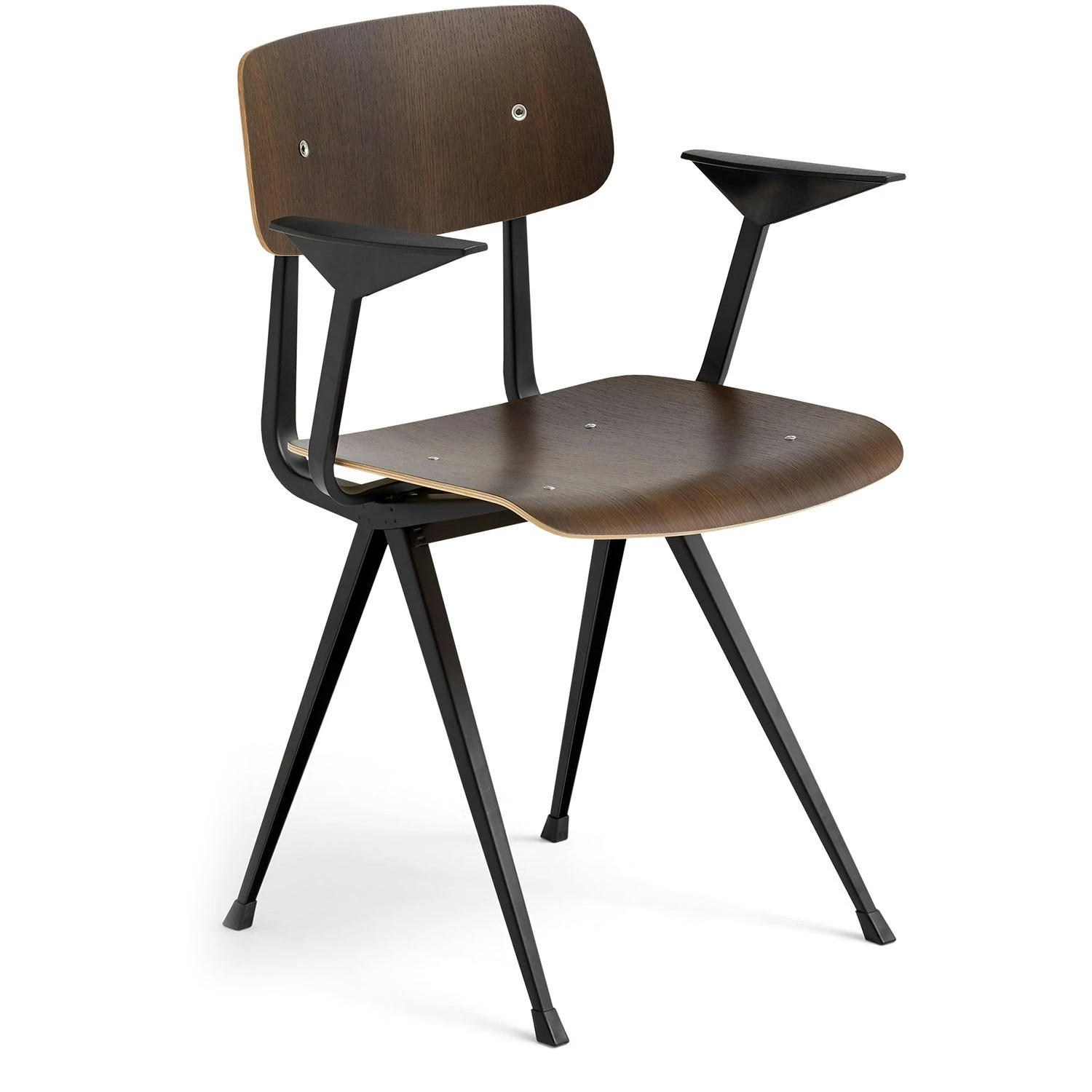 Hay Result Lehnstuhl, Geräucherte Eiche / Schwarz 1 Hay Result Lehnstuhl, Geräucherte Eiche / Schwarz