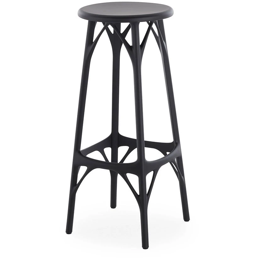 Kartell A.I. Light Barhocker 75 Cm, Schwarz 1 Kartell A.I. Light Barhocker 75 Cm, Schwarz
