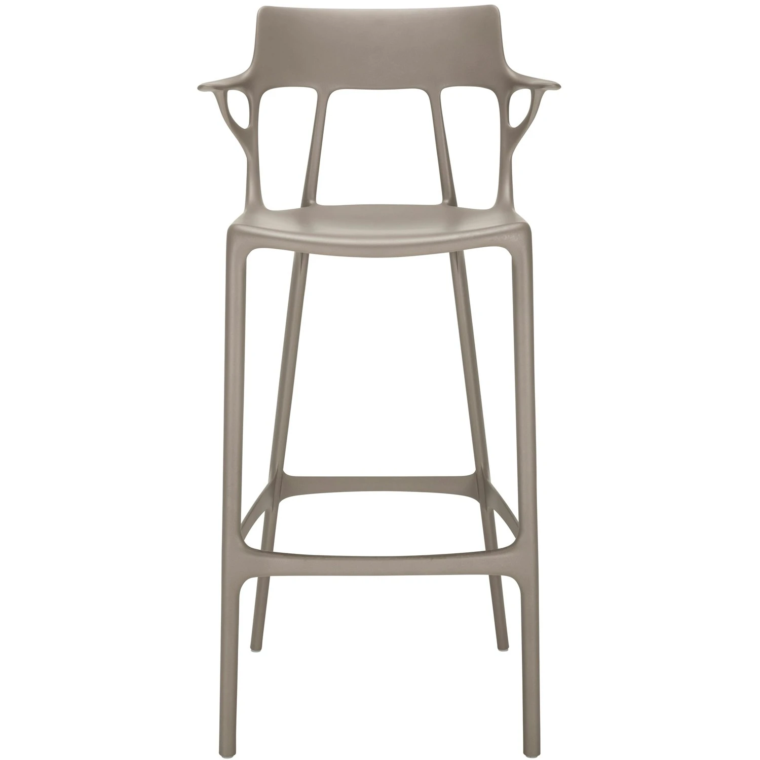 Kartell A.I. Barhocker Recycelt 75 Cm, Grau 1 Kartell A.I. Barhocker Recycelt 75 Cm, Grau