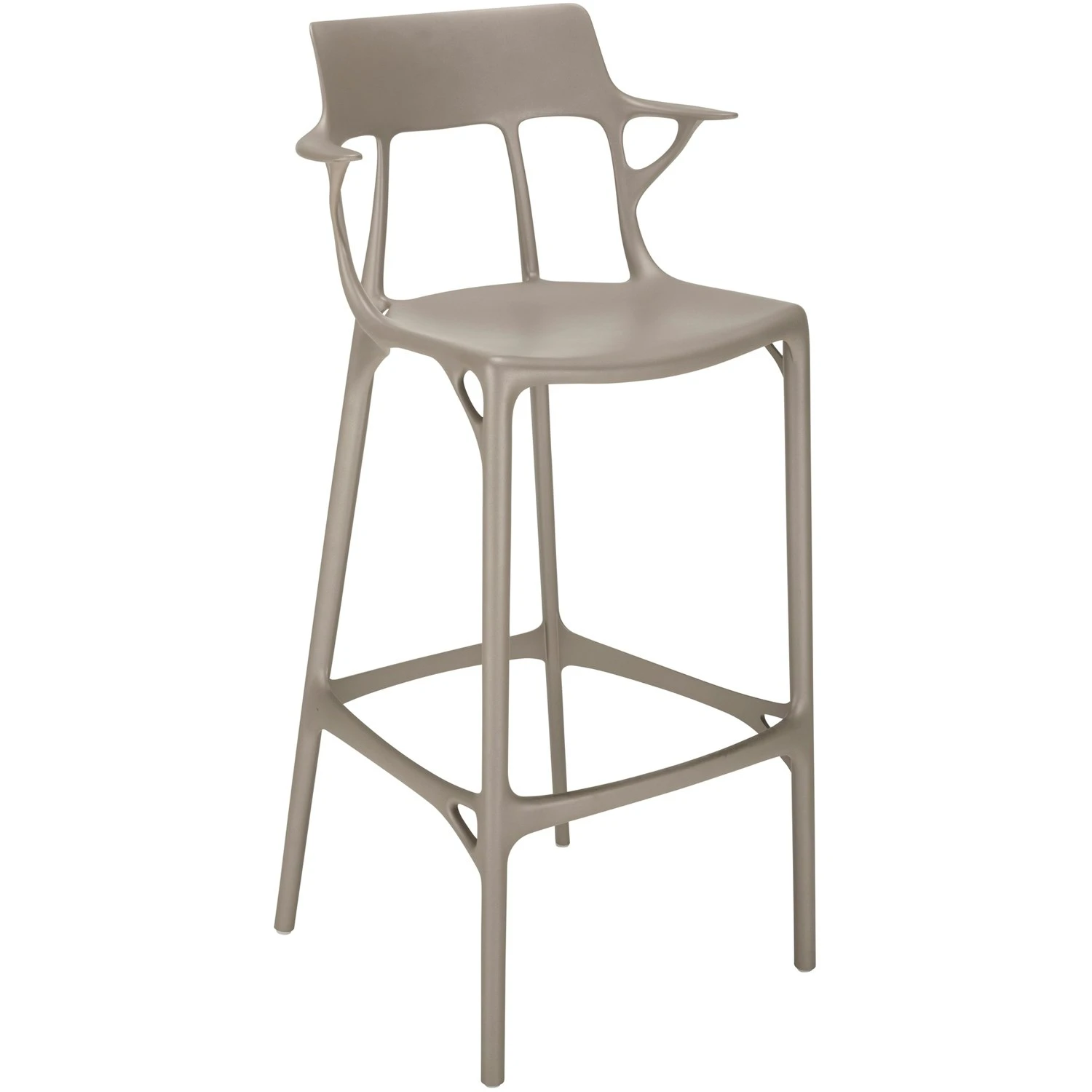 Kartell A.I. Barhocker Recycelt 75 Cm, Grau 2 Kartell A.I. Barhocker Recycelt 75 Cm, Grau – Bild 2