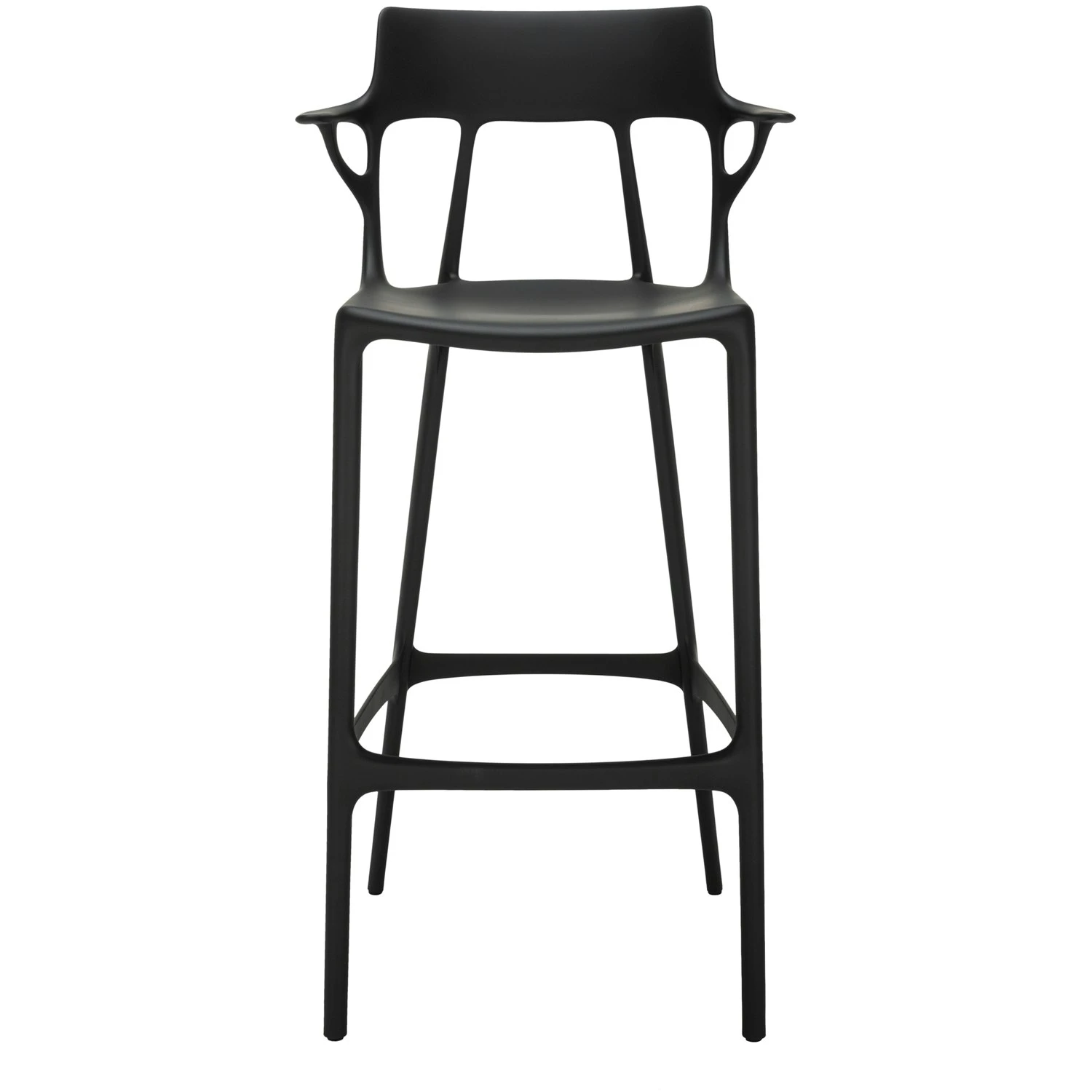 Kartell A.I. Barhocker Recycelt 75 Cm, Schwarz 1 Kartell A.I. Barhocker Recycelt 75 Cm, Schwarz