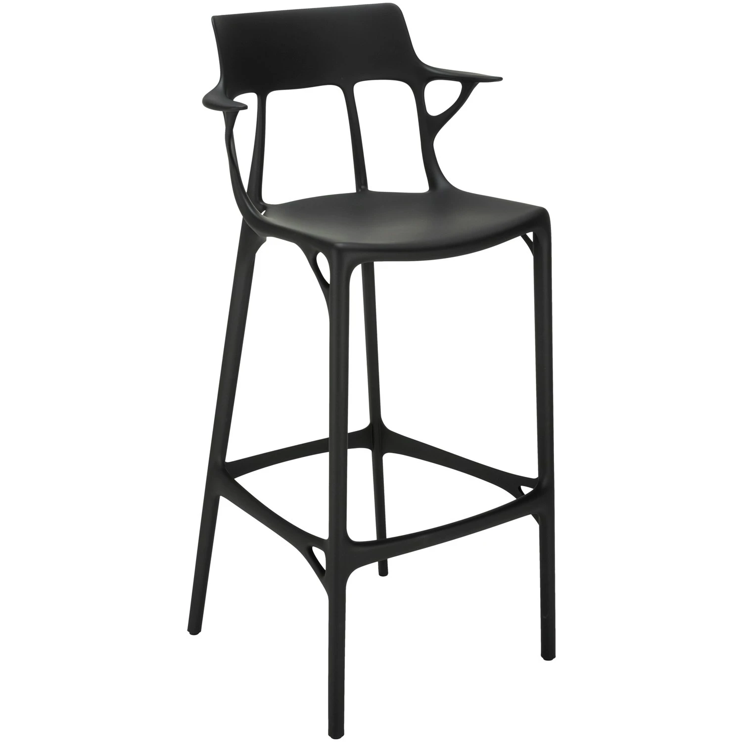 Kartell A.I. Barhocker Recycelt 75 Cm, Schwarz 2 Kartell A.I. Barhocker Recycelt 75 Cm, Schwarz – Bild 2