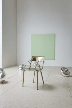 Kartell A.I. Metal Stuhl, Bronze -Gubi || Hay || &Tradition Verkäufe kartell ai metall stuhl 5