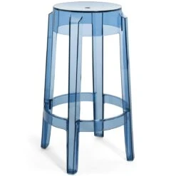 Kartell Charles Ghost Barhocker 65 Cm, Powder Blue