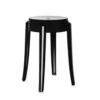 Kartell Charles Ghost Hocker, Schwarz