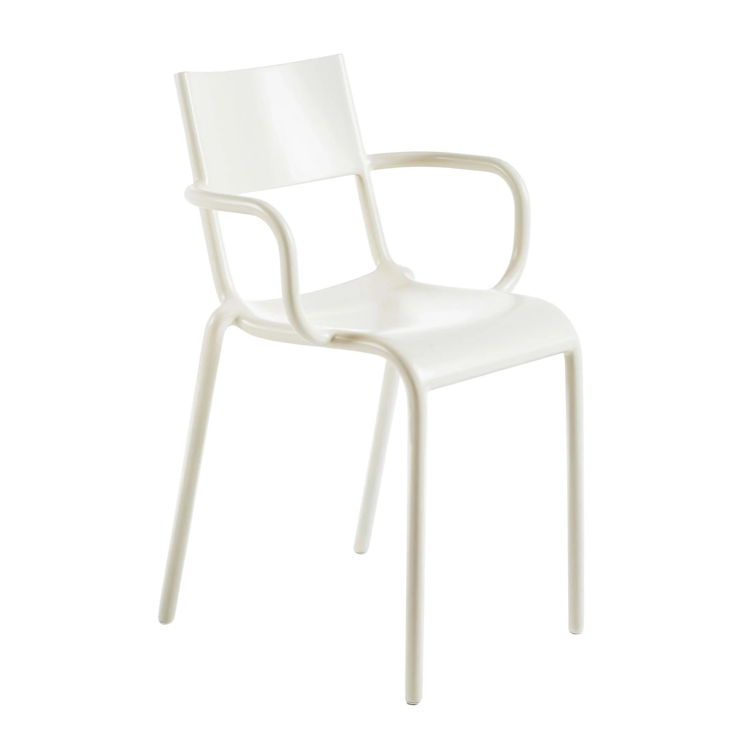 Kartell Generic A Stuhl, Weiss 1 Kartell Generic A Stuhl, Weiss
