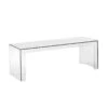Kartell Invisible Table Beistelltisch, 40x40cm, Kristall