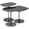 Kartell Thierry Kaffeetische 3-er Set, Schwarz