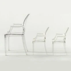Kartell Lou Lou Ghost Stuhl Baby, Kristall -Gubi || Hay || &Tradition Verkäufe kartell lou lou ghost stuhl baby kristall 2