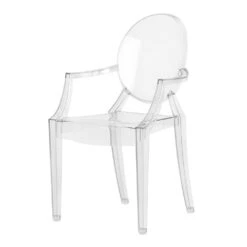 Kartell Lou Lou Ghost Stuhl Baby, Kristall