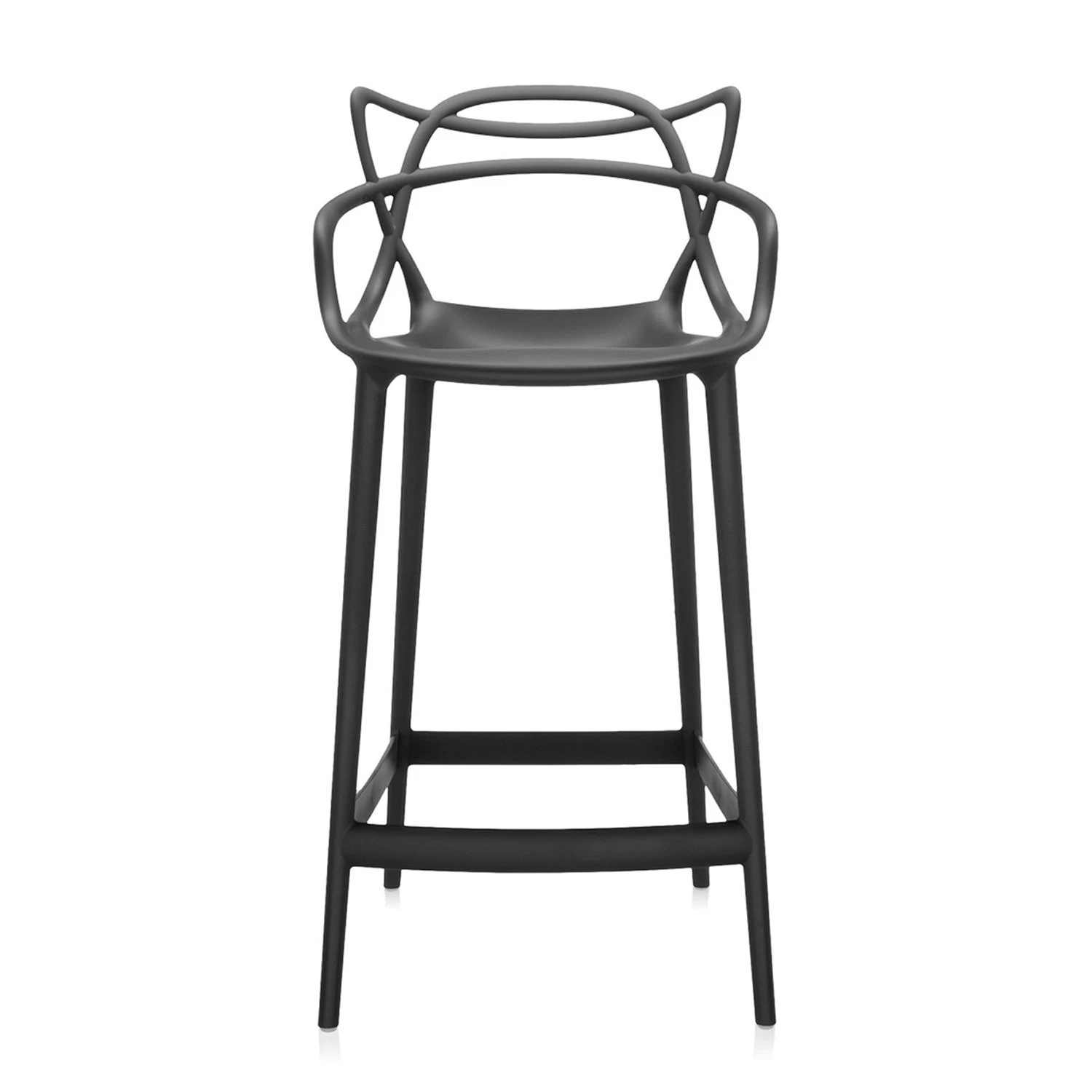 Kartell Masters Hocker 65cm, Schwarz 1 Kartell Masters Hocker 65cm, Schwarz