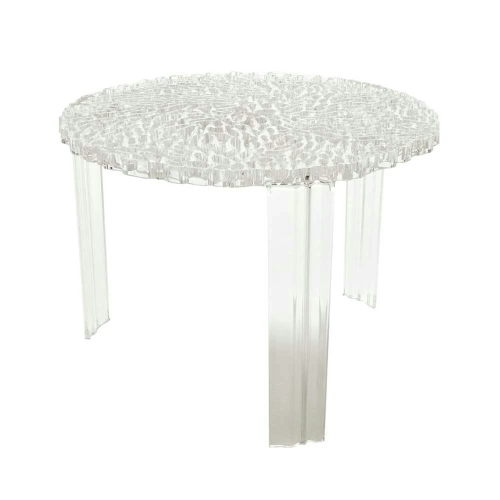 Kartell T-Table Seitentisch, Kristall 1 Kartell T-Table Seitentisch, Kristall