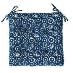 Madam Stoltz Sitzkissen 45x45 Cm, Blau / Weiß