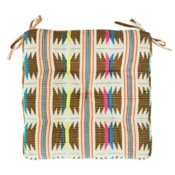 Madam Stoltz Sitzkissen 45x45 Cm, Altweiß / Multi