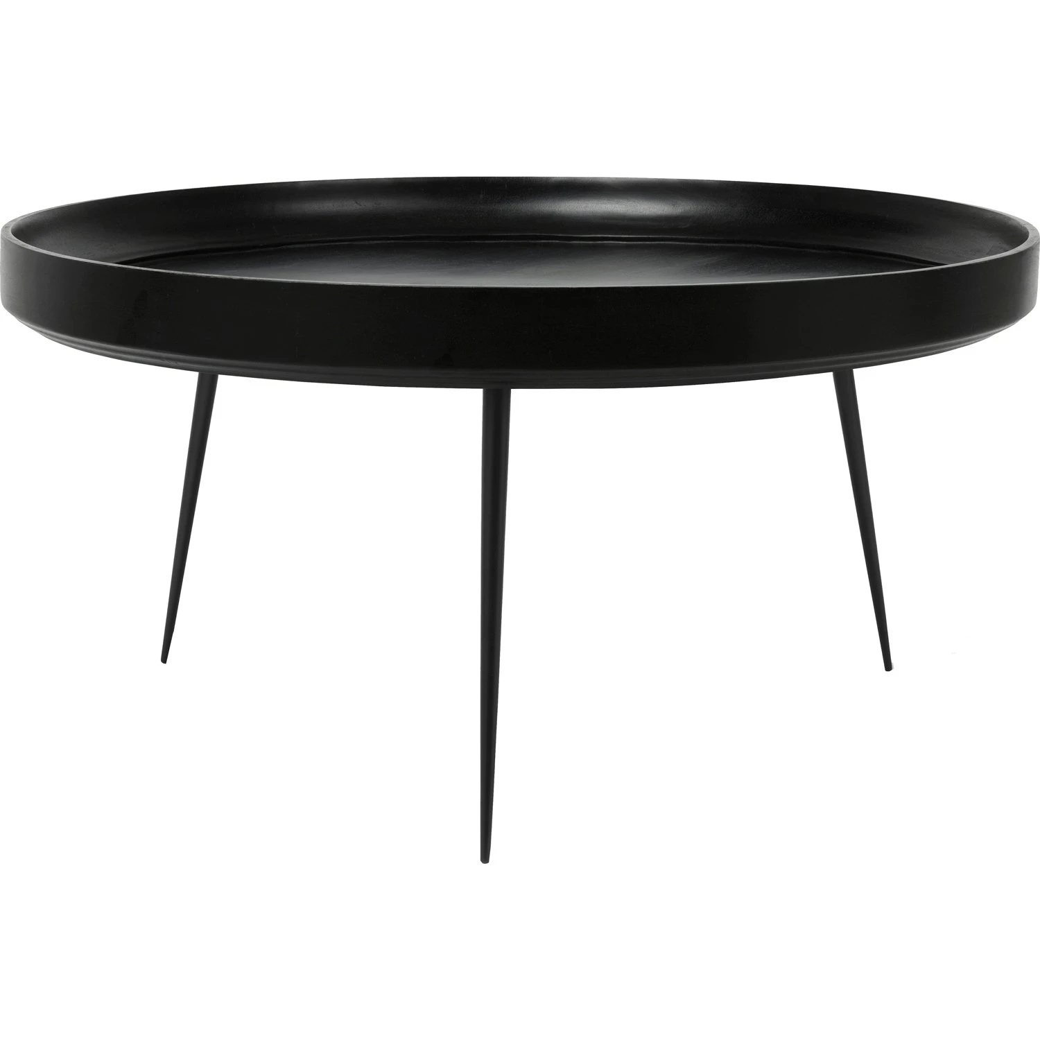 Mater Bowl Kaffeetisch Schwarz Gefärbt Mangoholz, 75 Cm 1 Mater Bowl Kaffeetisch Schwarz Gefärbt Mangoholz, 75 Cm