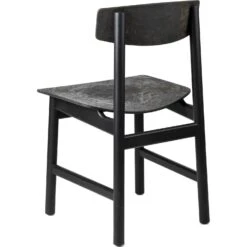 Mater Conscious BM3162 Stuhl, Buche / Coffee Waste Black -Gubi || Hay || &Tradition Verkäufe mater conscious bm3162 chair bk beech coffee black 3