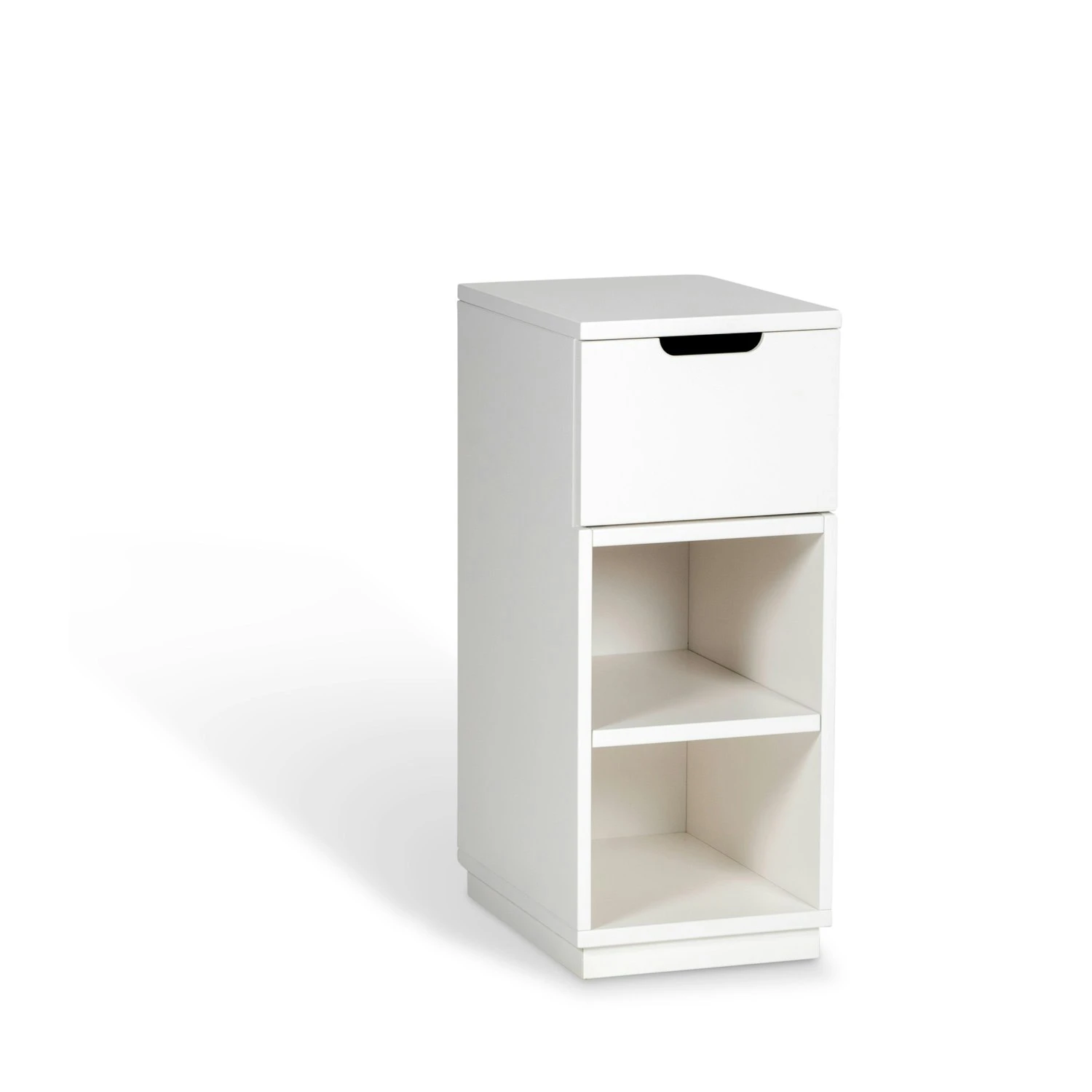 Aoko Nachttisch Hoch 1 Schublade, Weiß 2 Aoko Nachttisch Hoch 1 Schublade, Weiß – Bild 2