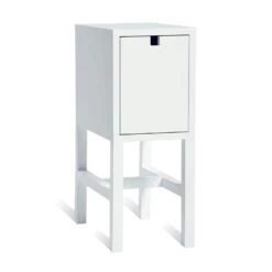 Neu eingetroffen 9 Falsterbo Bedside Table Low, White Lacquer