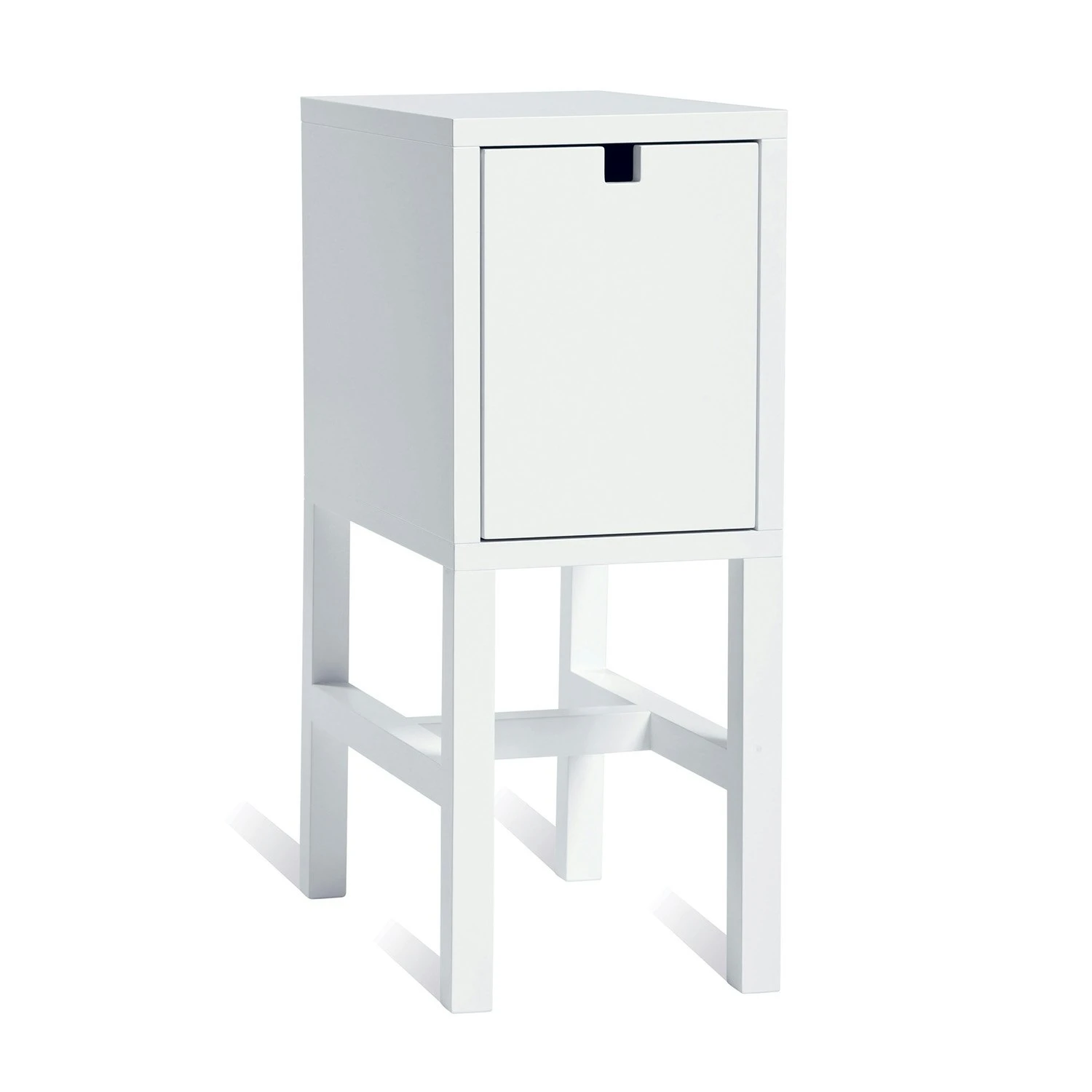 Falsterbo Bedside Table Low, White Lacquer 1 Falsterbo Bedside Table Low, White Lacquer