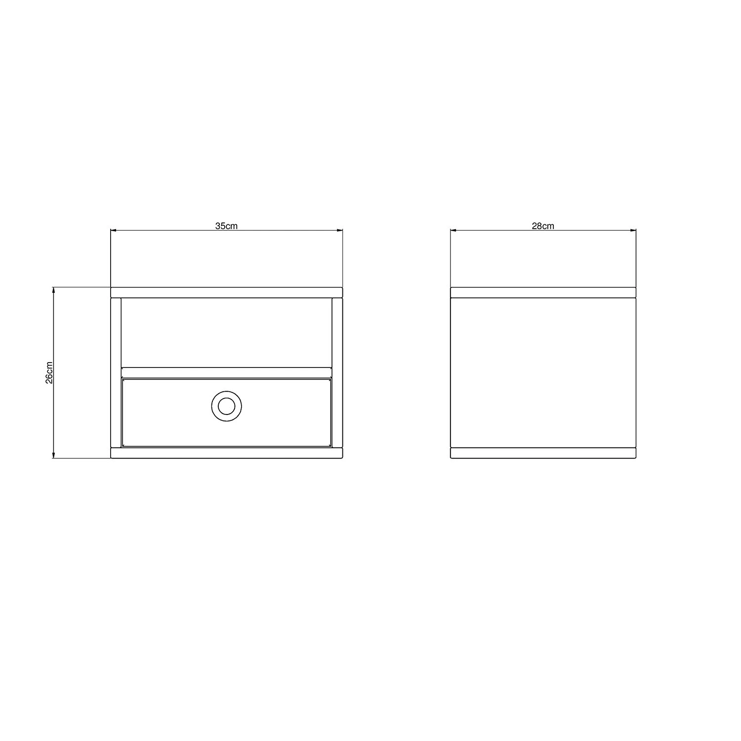 Höllviken Bedside Table Wall Mounted, Light Grey 3 Höllviken Bedside Table Wall Mounted, Light Grey – Bild 3