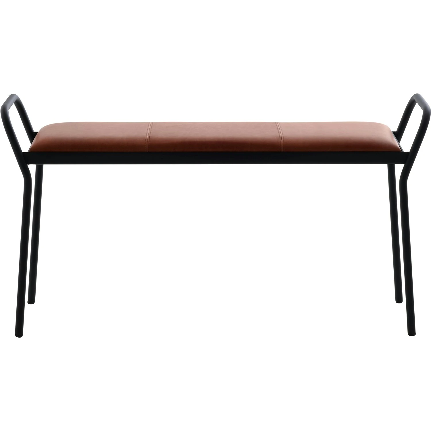 Maze Anytwo Hocker, Schwarz/ Vintage Cognac 1 Maze Anytwo Hocker, Schwarz/ Vintage Cognac