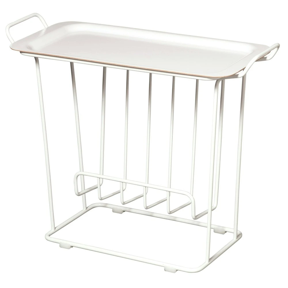 Maze Minnie Mae Tisch Mit Zeitschriftenständer, Weiß 1 Maze Minnie Mae Tisch Mit Zeitschriftenständer, Weiß