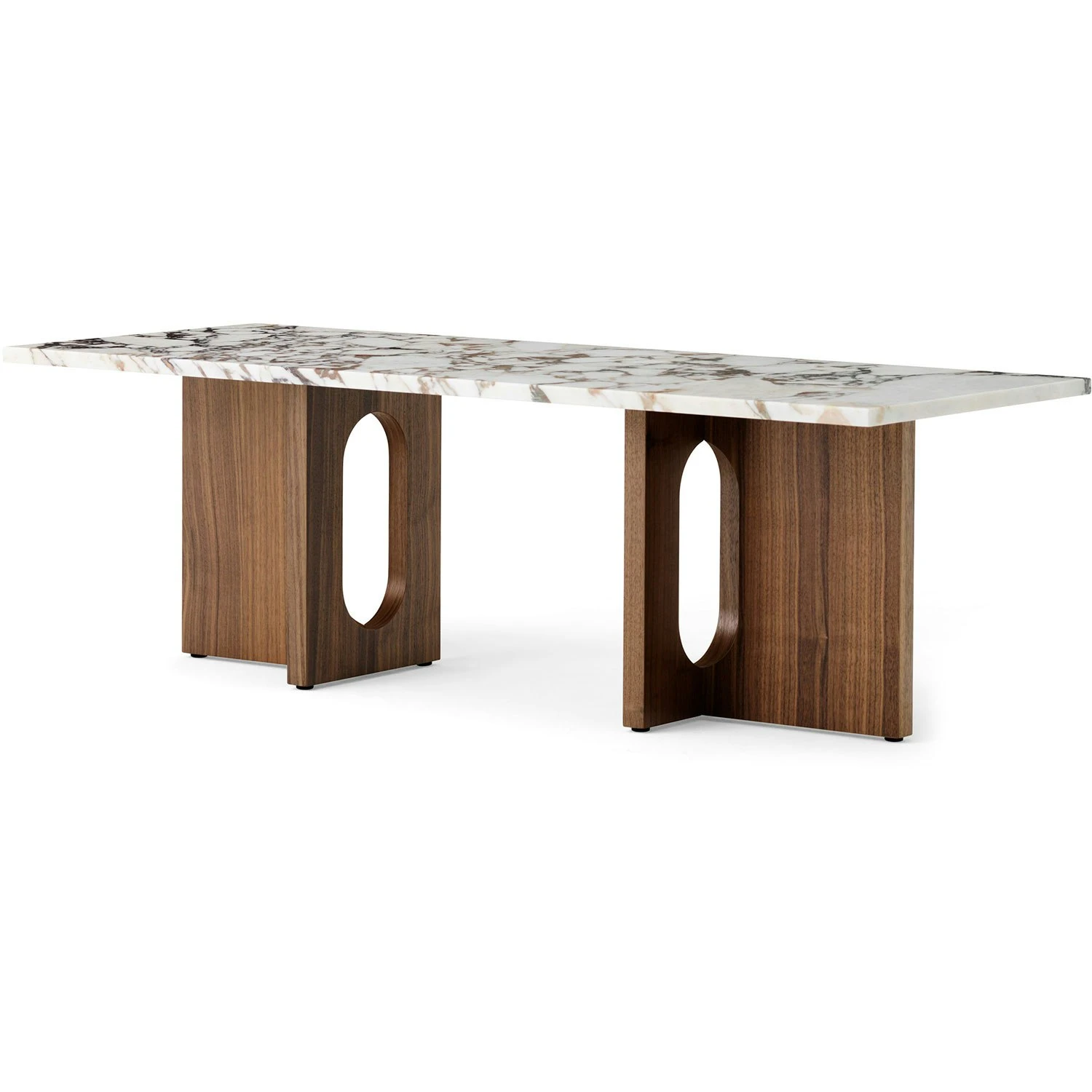 Menu Androgyne Loungetisch, Walnussholz / Calacatta Viola 2 Menu Androgyne Loungetisch, Walnussholz / Calacatta Viola – Bild 2