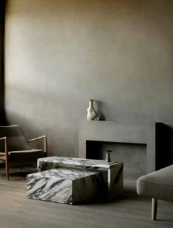 Menu Plinth Bridge Kaffeetisch, Calacatta Viola -Gubi || Hay || &Tradition Verkäufe menu plinth bridge kunis breccia 11