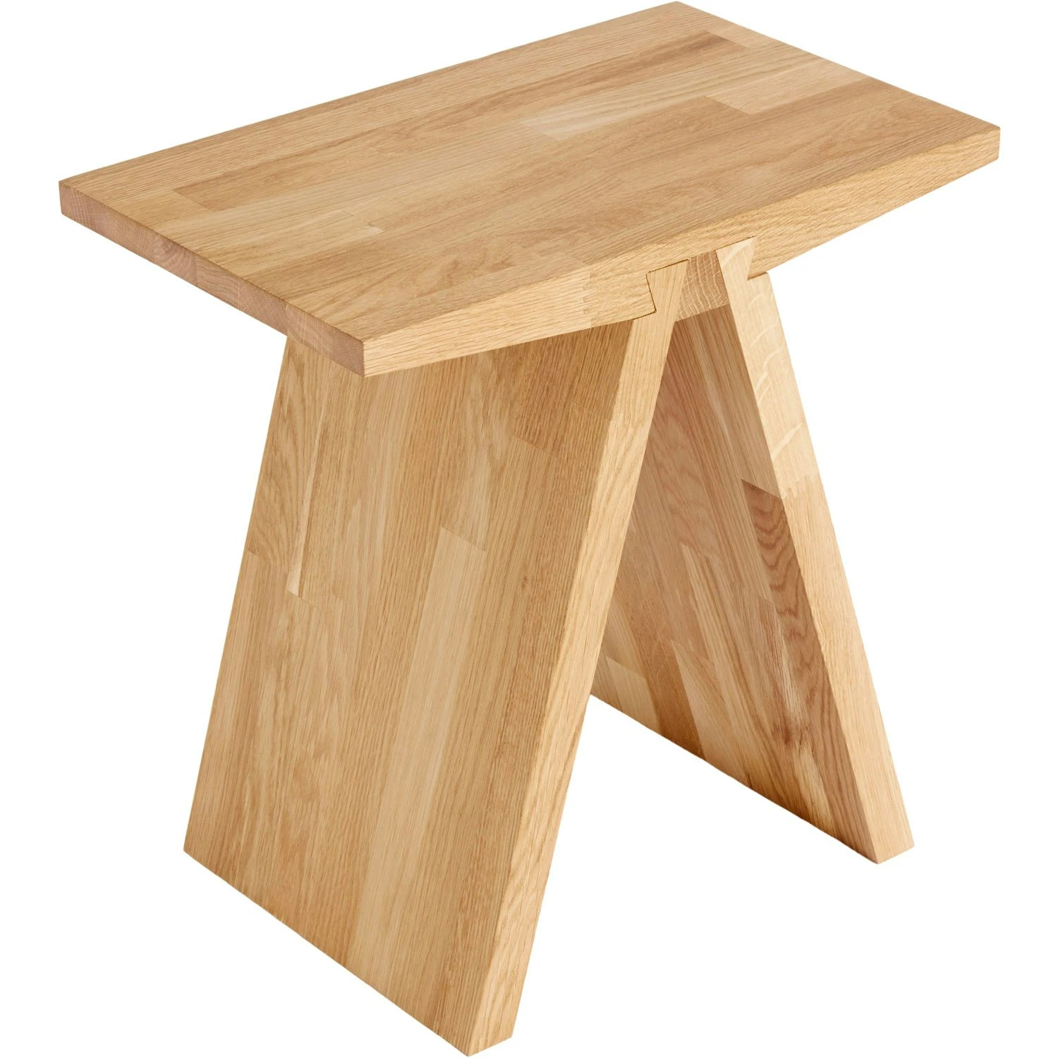 Muubs Angle Stool Solid Oak, Natural / Oil 2 Muubs Angle Stool Solid Oak, Natural / Oil – Bild 2