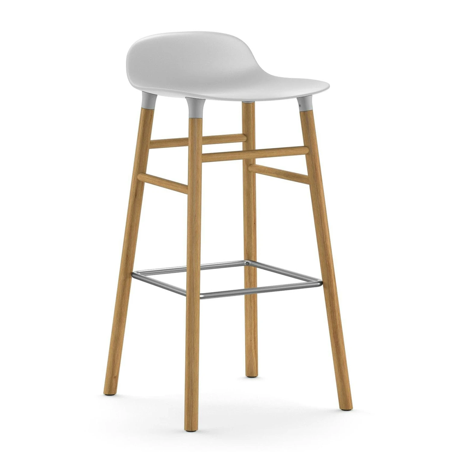 Normann Copenhagen Form Barhocker 75cm, Schwarz/Eiche 5 Normann Copenhagen Form Barhocker 75cm, Schwarz/Eiche – Bild 5