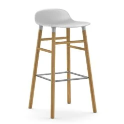 Normann Copenhagen Form Barhocker 65cm, Grau/Eiche -Gubi || Hay || &Tradition Verkäufe normann copenhagen form barhocker 65cm wei eiche 10 2