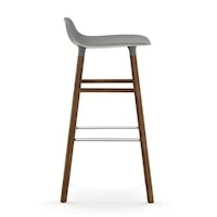 Normann Copenhagen Form Barhocker 65cm, Grau/Walnuss 3 Normann Copenhagen Form Barhocker 65cm, Grau/Walnuss – Bild 3