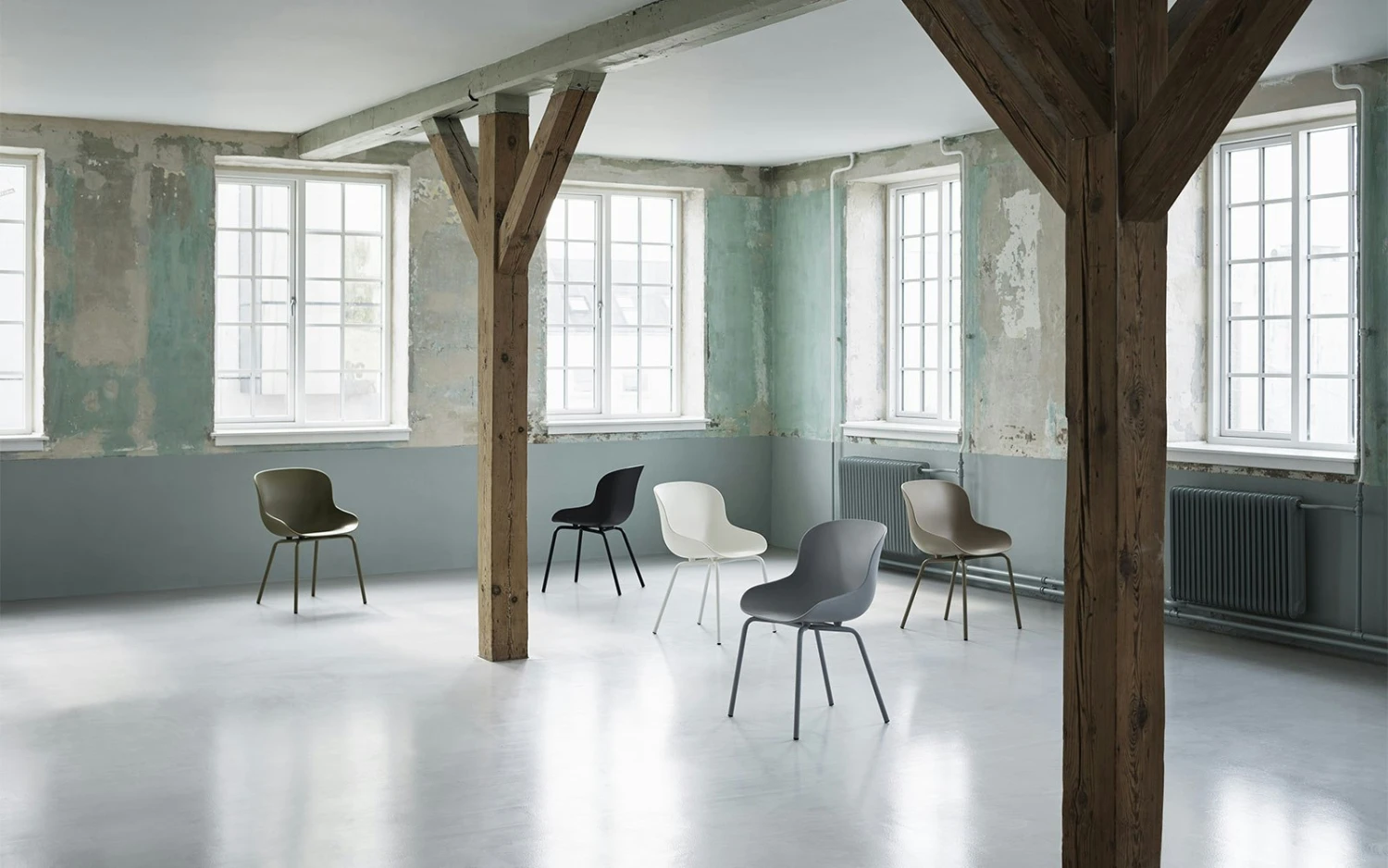 Normann Copenhagen Hyg Stuhl Stahl, Grau 3 Normann Copenhagen Hyg Stuhl Stahl, Grau – Bild 3