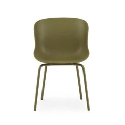 Normann Copenhagen Hyg Stuhl Stahl, Olive