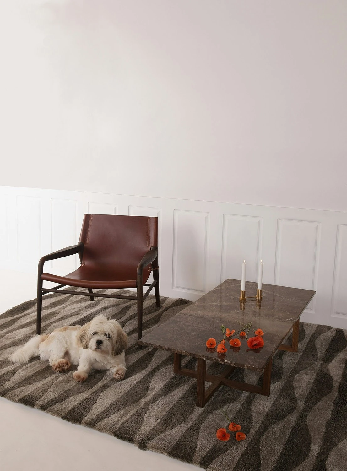 OX Denmarq Big Ninety 140x70 Smoked Oak H40, Marble White Kaffeetisch Grau 2 OX Denmarq Big Ninety 140x70 Smoked Oak H40, Marble White Kaffeetisch Grau – Bild 2