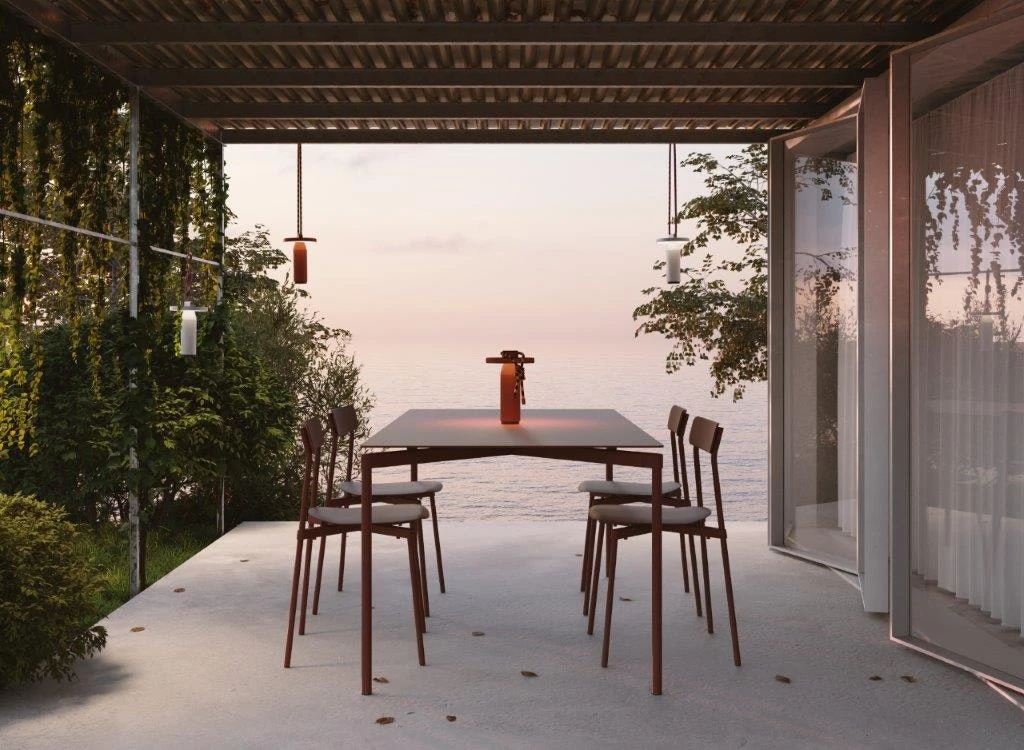 Fromme Esstisch 90x180 Cm, Rotbraun 2 Fromme Esstisch 90x180 Cm, Rotbraun – Bild 2