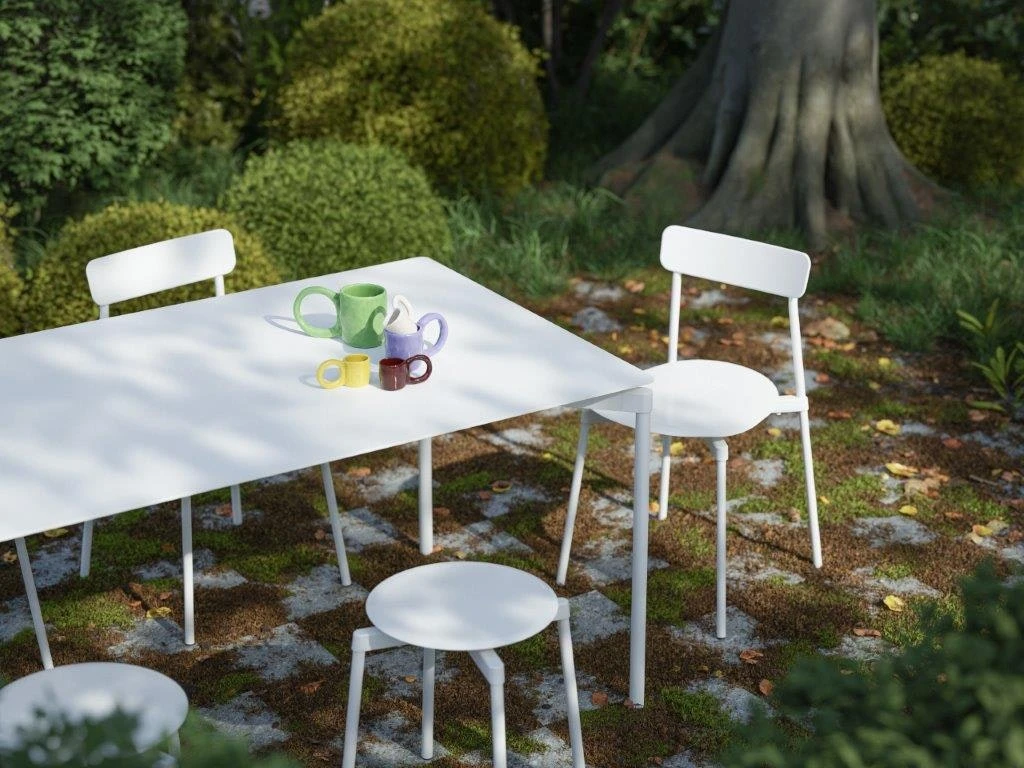 Fromme Hocker, Weiß 2 Fromme Hocker, Weiß – Bild 2