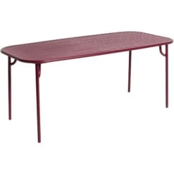 Week-End Esstisch 85x180 Cm, Burgunderrot