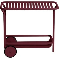 Week-End Servierwagen, Burgunderrot
