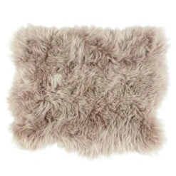 Shepherd Moa Seat Cushion 45x35cm Long-haired, Mushroom