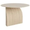 Swedese Savoa Kaffeetisch Ø64 Cm, Weiß-Eiche
