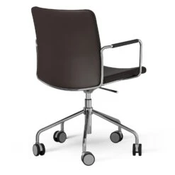 Swedese Stella Stuhl Mit Rad Verstellbar , Chrome / Dunkelbraun -Gubi || Hay || &Tradition Verkäufe swedese stella lehnstuhl mit rad verstellbar 12