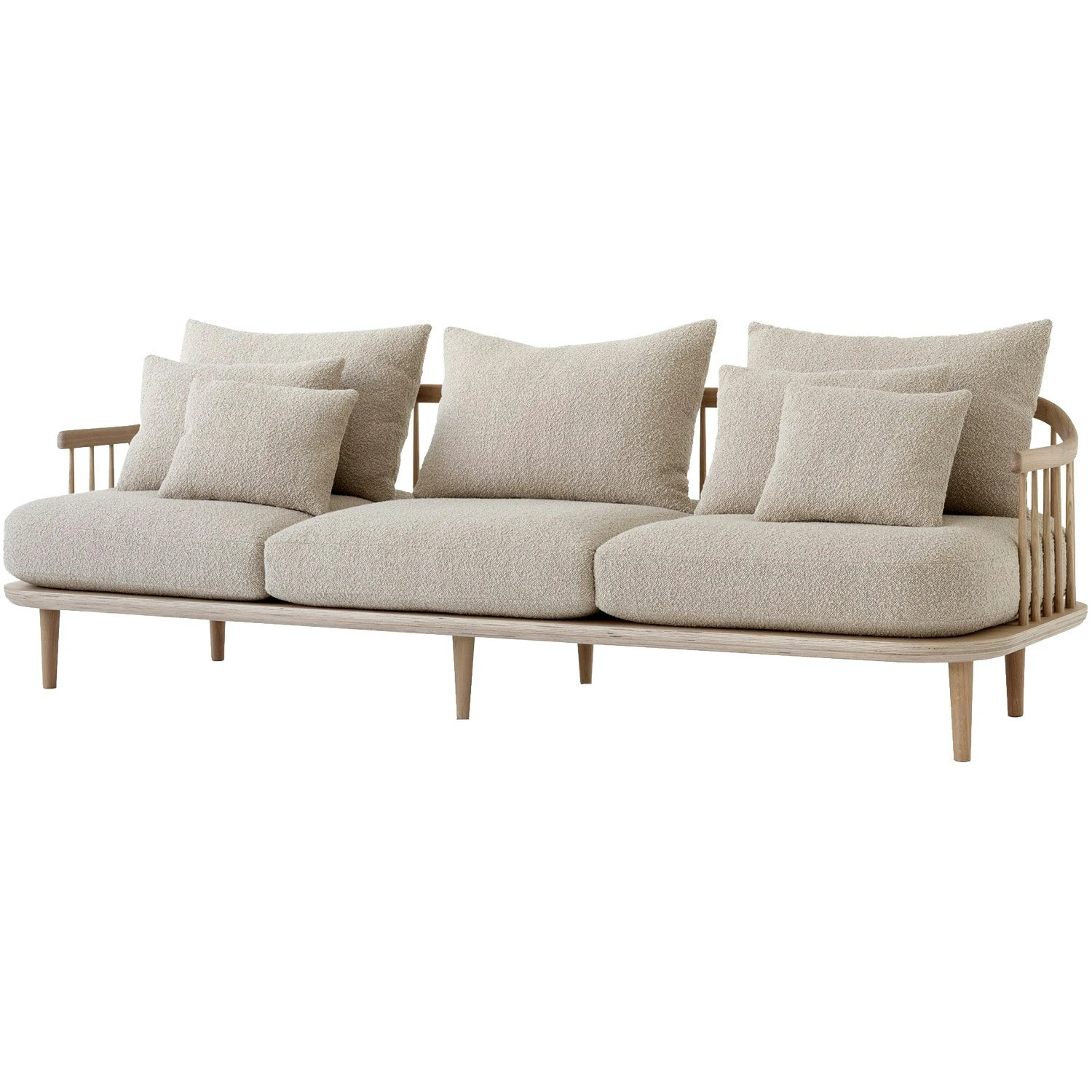 &Tradition Fly Sc12 Sofa, White Oiled Oak / Karakorum 003 1 &Tradition Fly Sc12 Sofa, White Oiled Oak / Karakorum 003