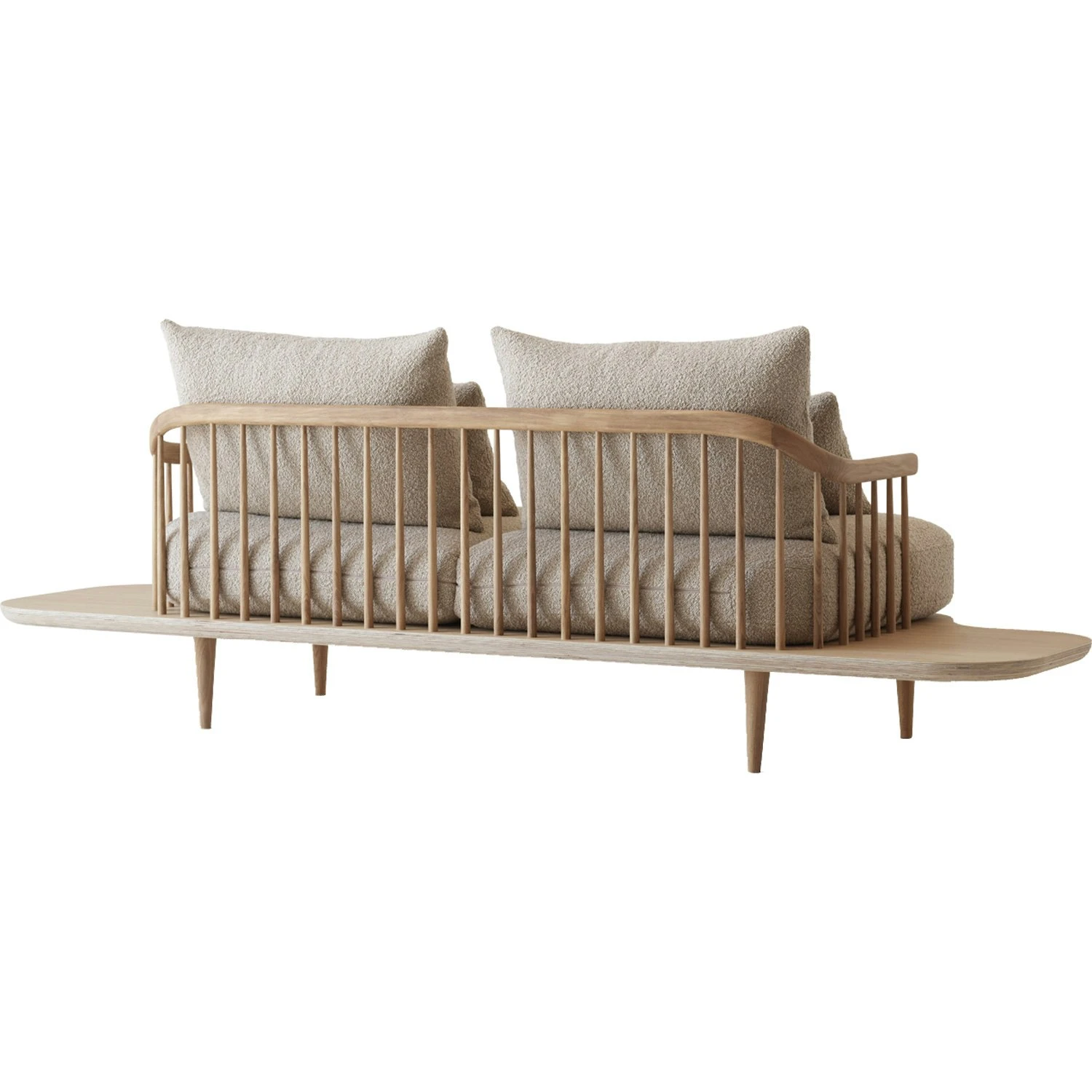 &Tradition Fly Sc3 Sofa Flügel, Weiß Geölt Eiche / Karakorum 003 2 &Tradition Fly Sc3 Sofa Flügel, Weiß Geölt Eiche / Karakorum 003 – Bild 2