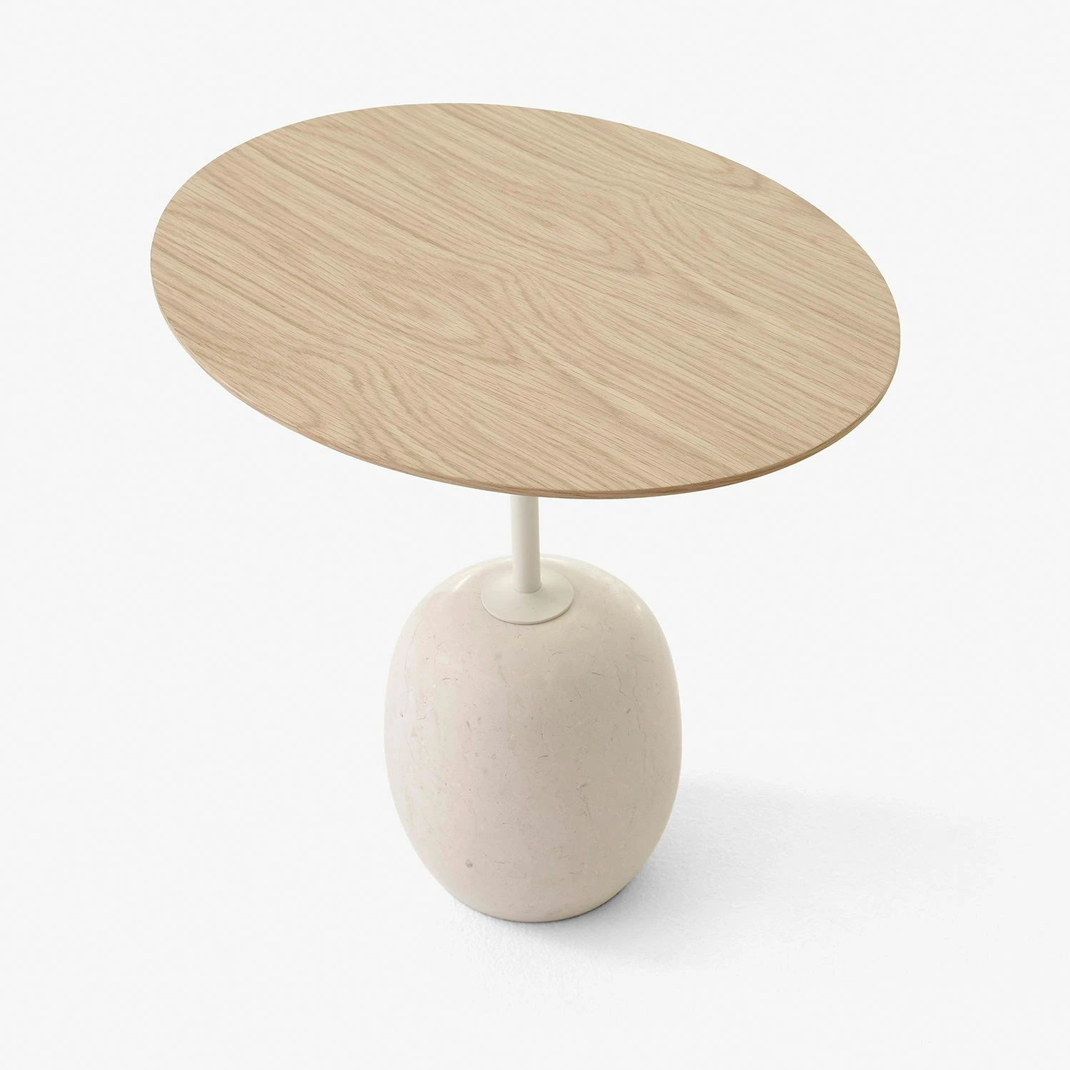 &Tradition Lato LN9 Tisch Oval, In Lackierter Eiche / Crema Diva Marble 2 &Tradition Lato LN9 Tisch Oval, In Lackierter Eiche / Crema Diva Marble – Bild 2