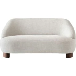 &Tradition Margas LC3 Sofa 2-Sitzer, Walnussfarben/Svevo 002