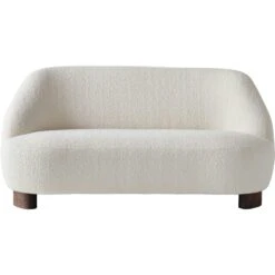 &Tradition Margas LC3 Sofa 2-Sitzer, Walnussfarben/Karakorum 001