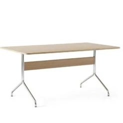 &Tradition Pavilion AV18 Esstisch 160x90 Cm, Eiche/Chrom