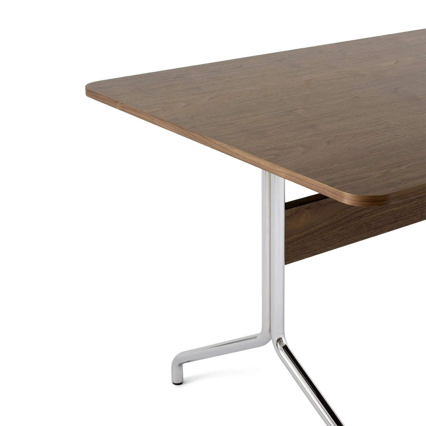 &Tradition Pavilion AV18 Esstisch 160x90 Cm, Walnussfarben/Chrom 2 &Tradition Pavilion AV18 Esstisch 160x90 Cm, Walnussfarben/Chrom – Bild 2